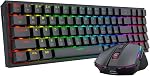 Redragon S136 Gaming Keyboard & Mouse Combo, 75% K628 Tri-Mode Wireless RGB Mechanical Keyboard and 7200 DPI Wireless Gaming Mouse Bundle, Convenient Shared Dongle