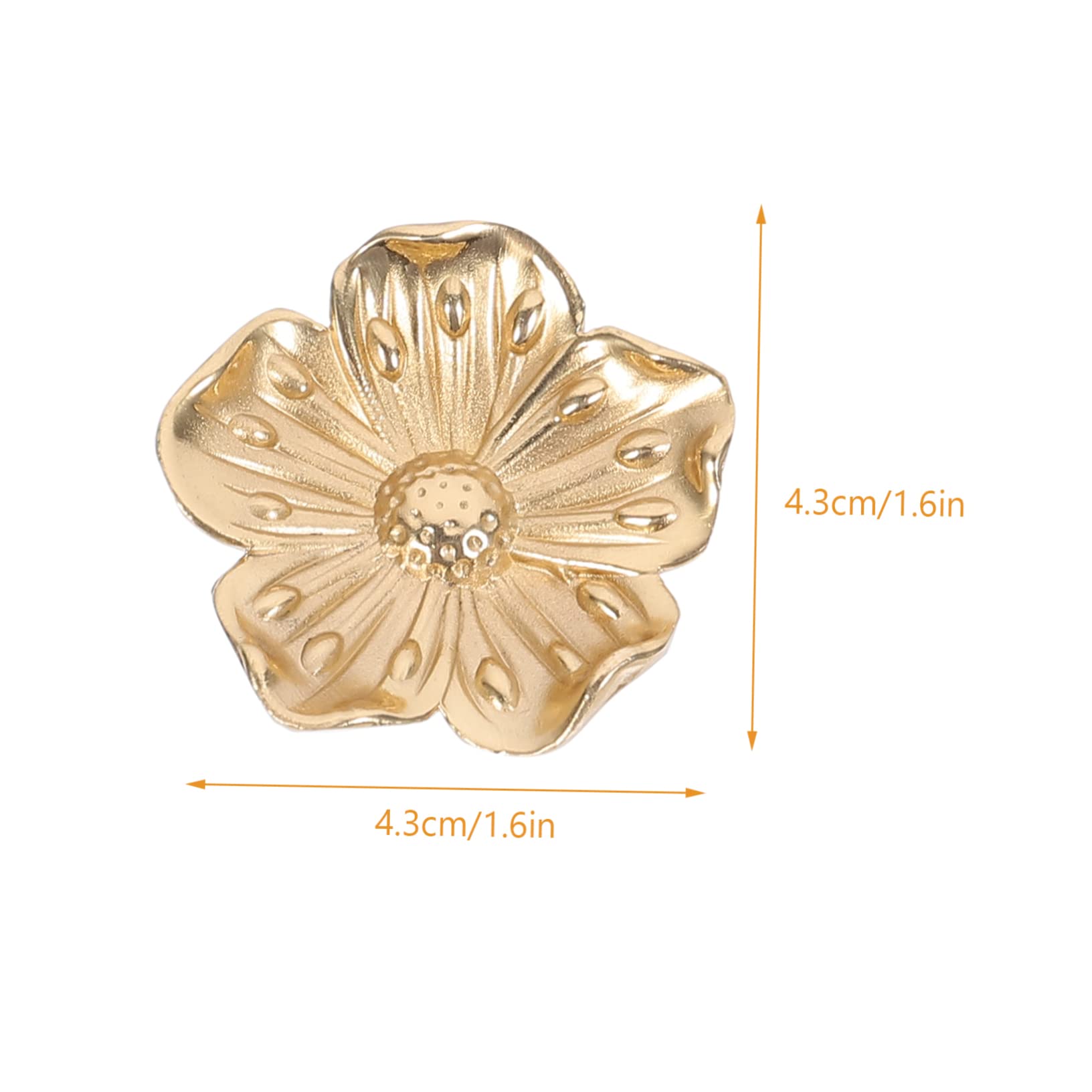 Homoyoyo 1pezzi Pomello per Porta in Ottone Maniglia per Mobili Pomello per Armadio Maniglia per Design Forma di Fiore Elegante