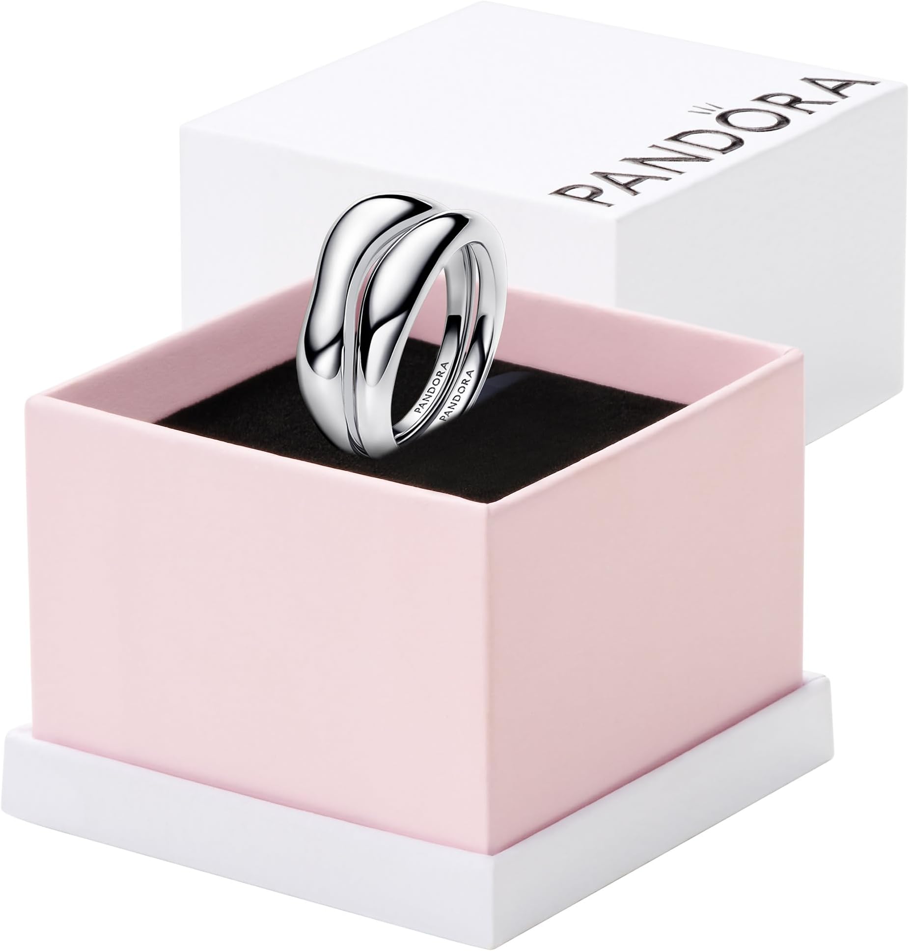 Essence Organically Shaped Stacking Rings - Sterling Silver Ring - Layering & Stacking Ring for Women - Includes Gift Box