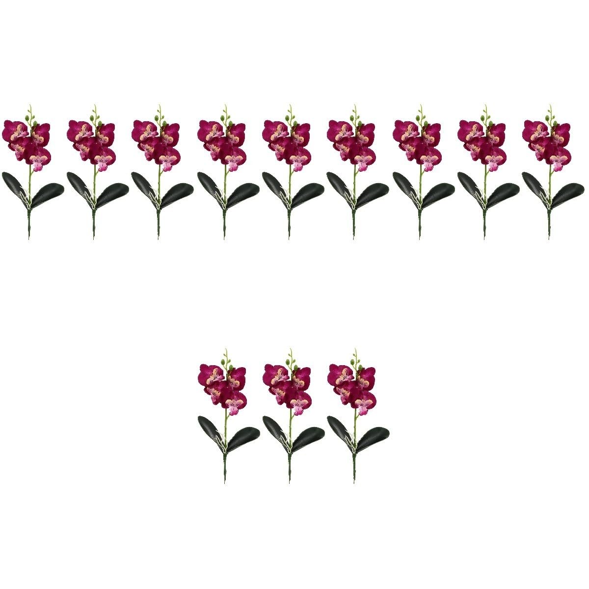 Cabilock 12pièces Artificielles Phalaenopsis Miniatures Décorations pour Intérieur pour Événements Et Décorations De Maison