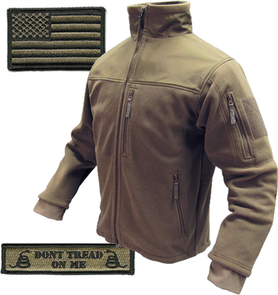 Condor Tac-Jacket & USA Flag & Dont Tread Patch - 3 Item-Bundle
