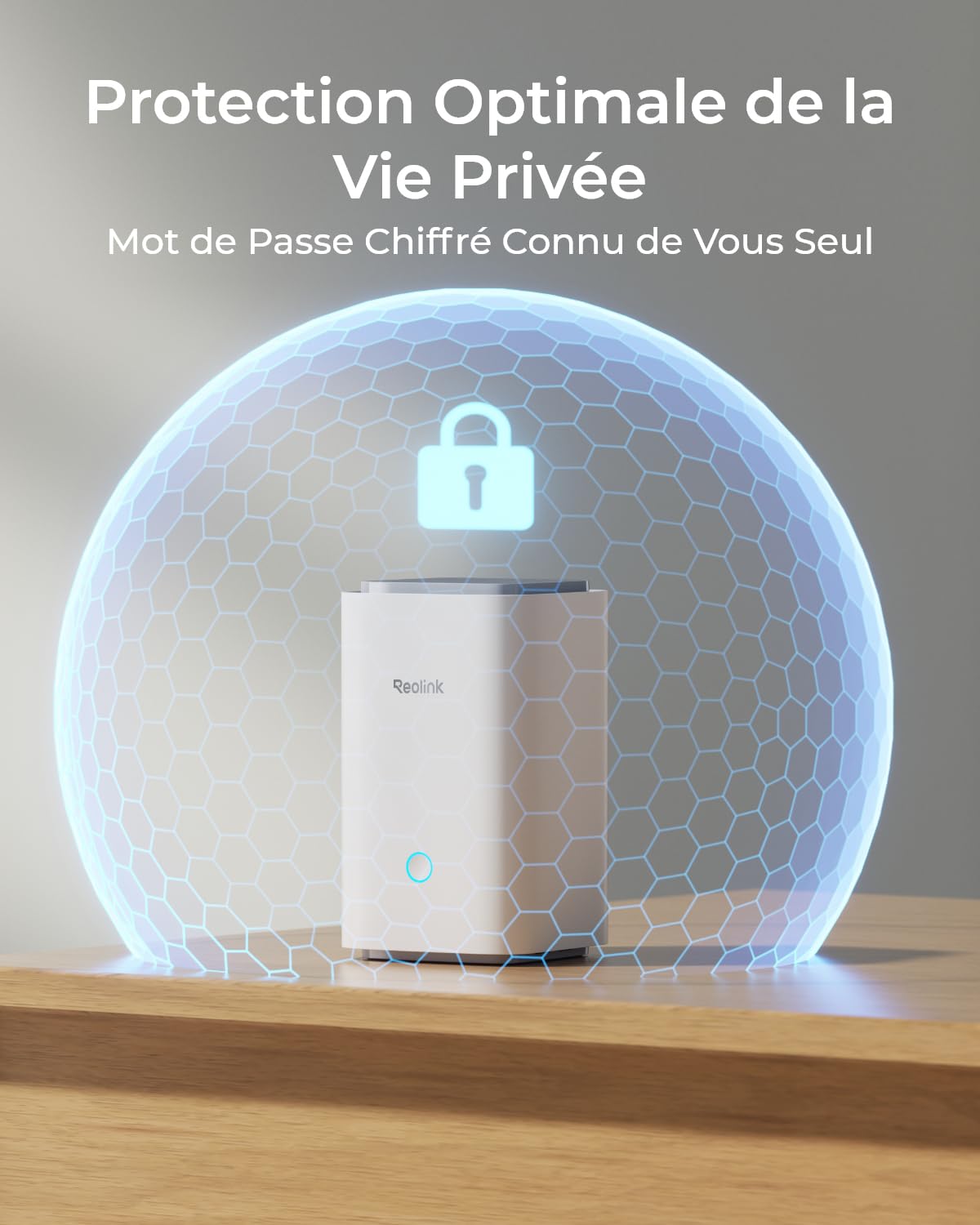 Reolink Home Hub Centre Surveillance WiFi Stockage Local sans Abonnement | Wi-Fi 2.4/5GHz, Supporte 8 Caméras, Stockage Extensible Jusqu'à 2 To, Chiffrement AES-128, Lecture Vidéo 16MP pour Reolink