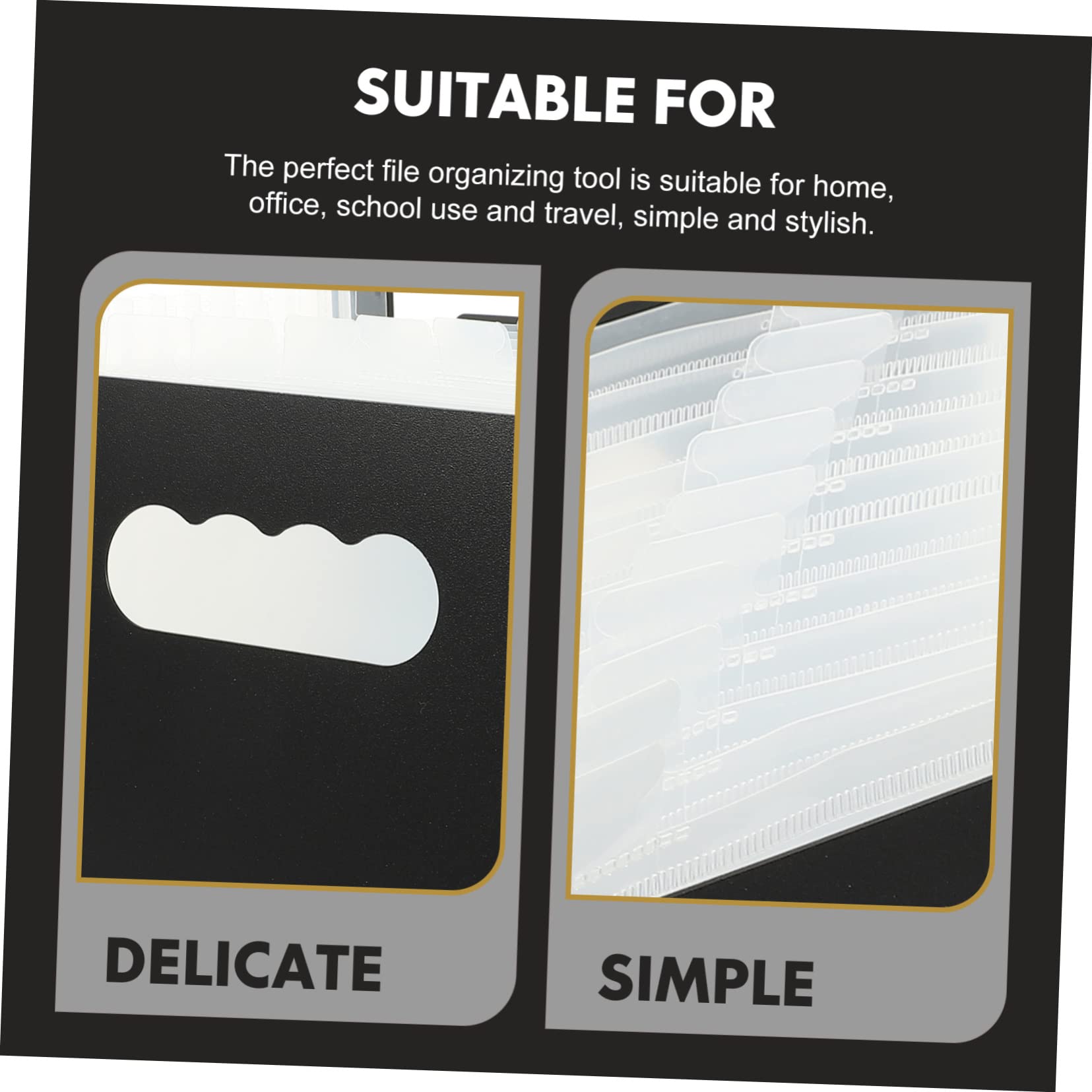 DOITOOL 7 Piezas Organizador de Recibos Multifuncional Carpeta de Portátil para Oficina y para Recibos Notas y Billetes Material Resistente