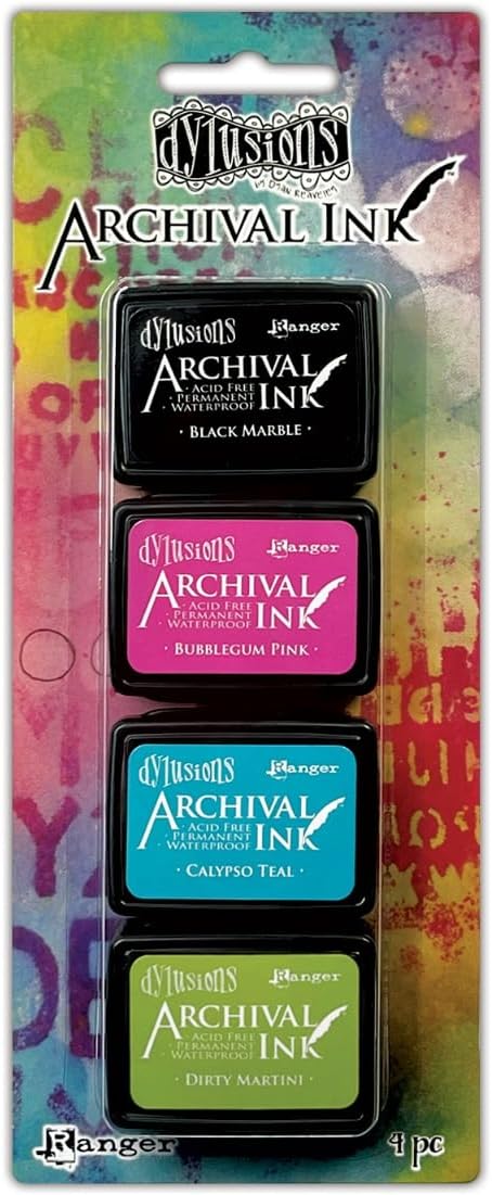 Dylusions Dyan Reaveley Mini Archival Kits-Kit #1, Klein