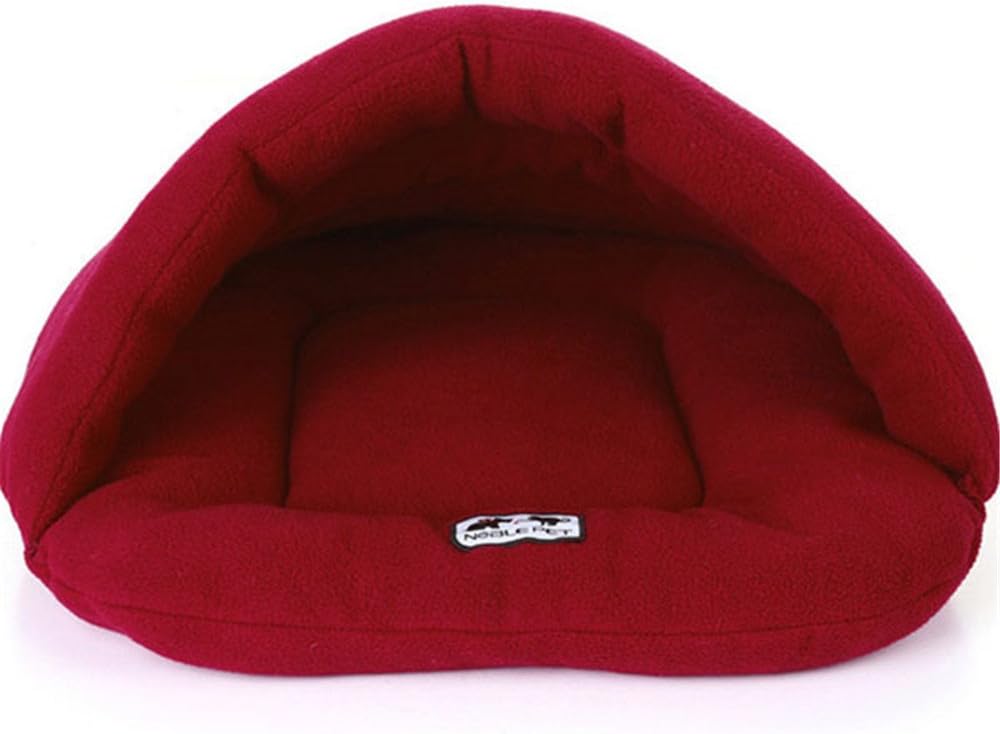 FFMODE New Soft Warm Dog Cat Bed House Plush Cozy Nest Mat Pad Cushion Burgundy S