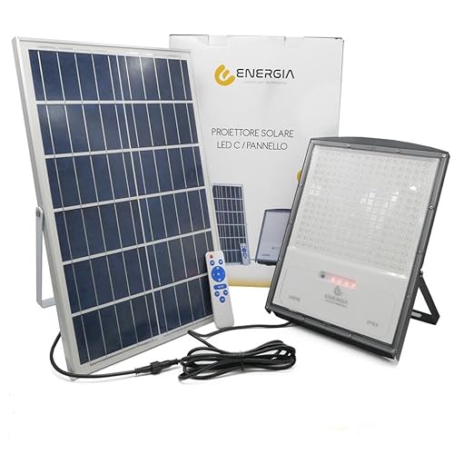 ENERGIA Proiettore Solare Led C/Pannello - 6500K IP 65 (300)