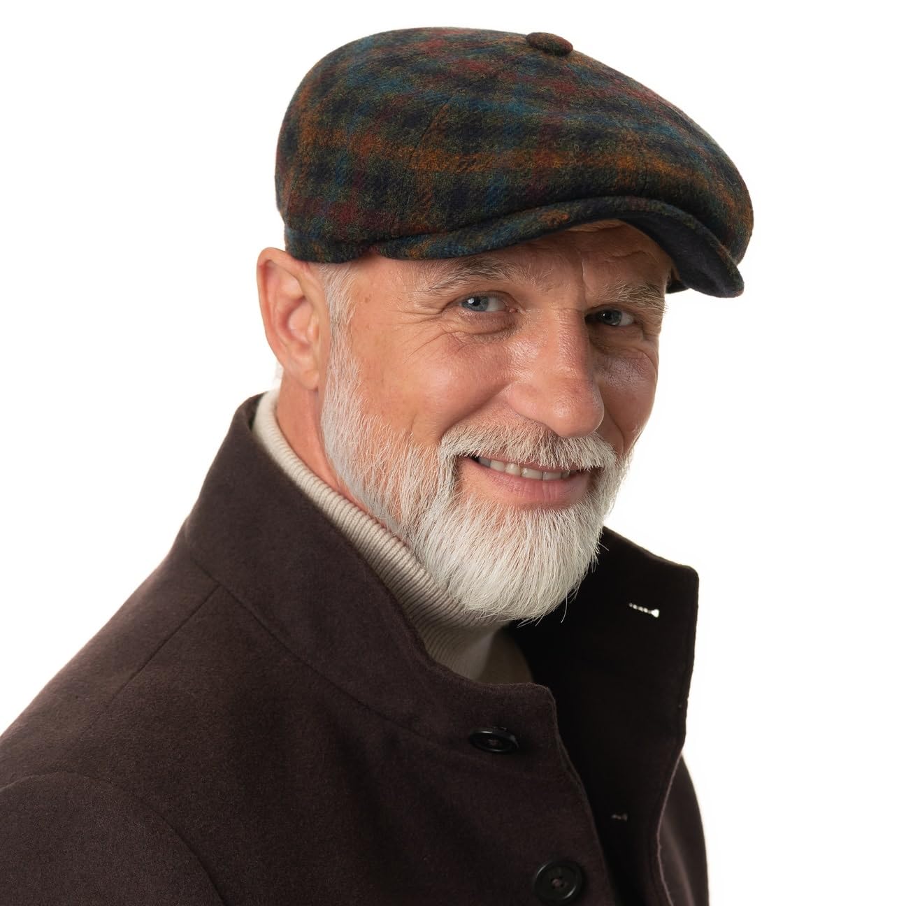 Stetson Hatteras Haworth Wool płaska czapka z daszkiem czapka balonowa męska – Made in The EU z daszkiem, na jesień, zimę, jesień i zimę