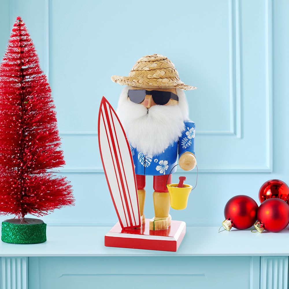 Schiaccianoci Babbo Natale Kurt S. Adler – Decorazione Natalizia In Legno E Tessuto, 39 Cm