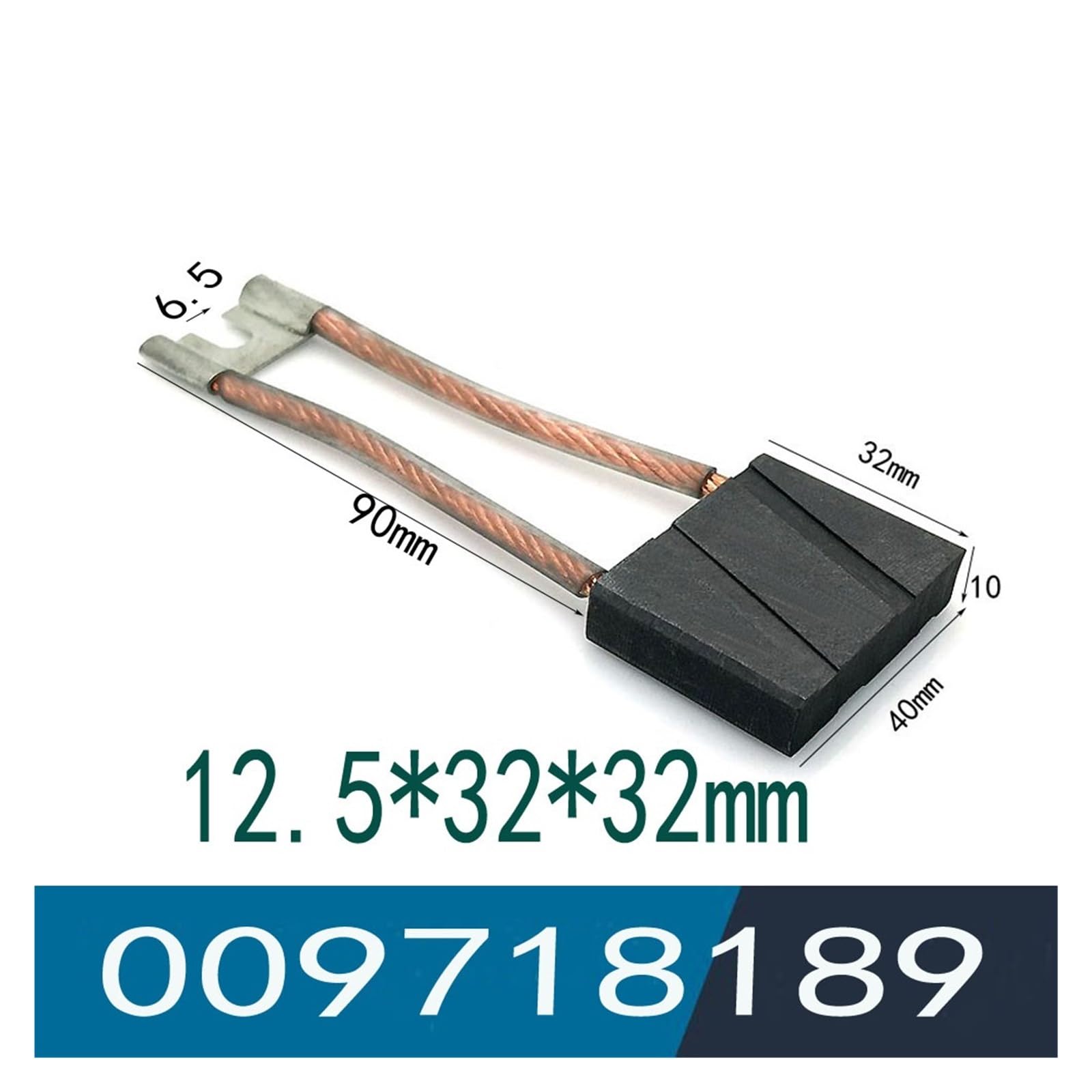 0009718189 Szczotki węglowe do silnika napędowego 10x40x32mm, 12,5x32x32mm, 16x32x32mm, pasuje do 335E14E16E18(16X32X32mm 8pcs)