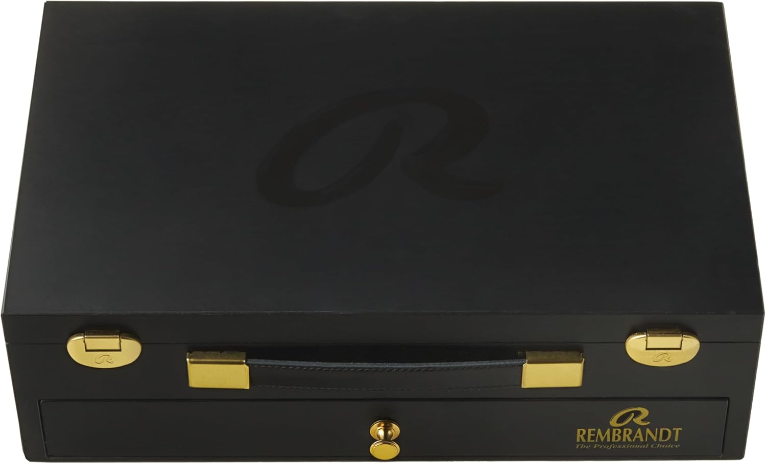 Rembrandt Professional Luxury Wooden Oil Box | 22 Colors + Brushes & Accessories