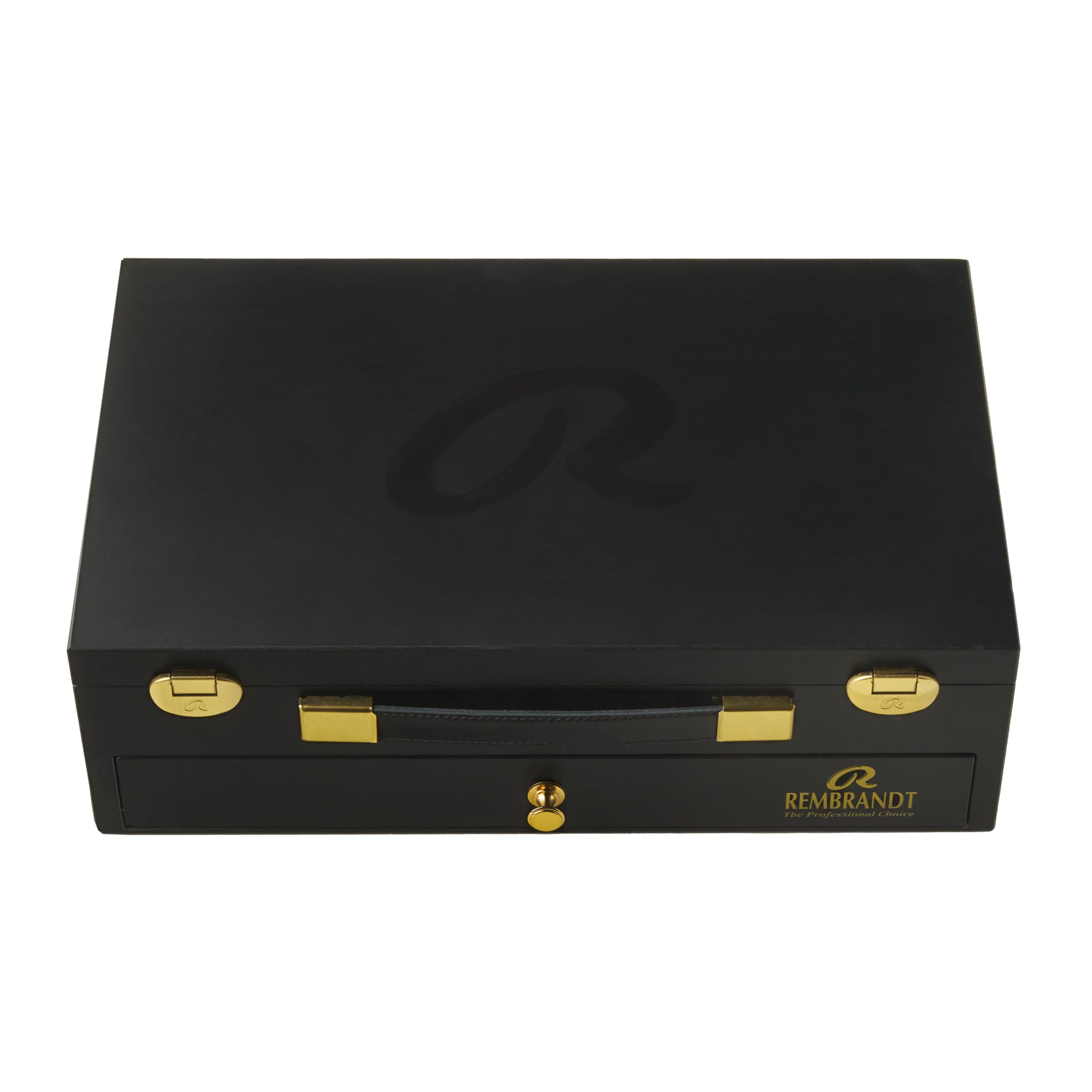 Rembrandt Professional Oil Paint Set in Holzbox Luxury | 22 Farben + Pinsel & Zubehör