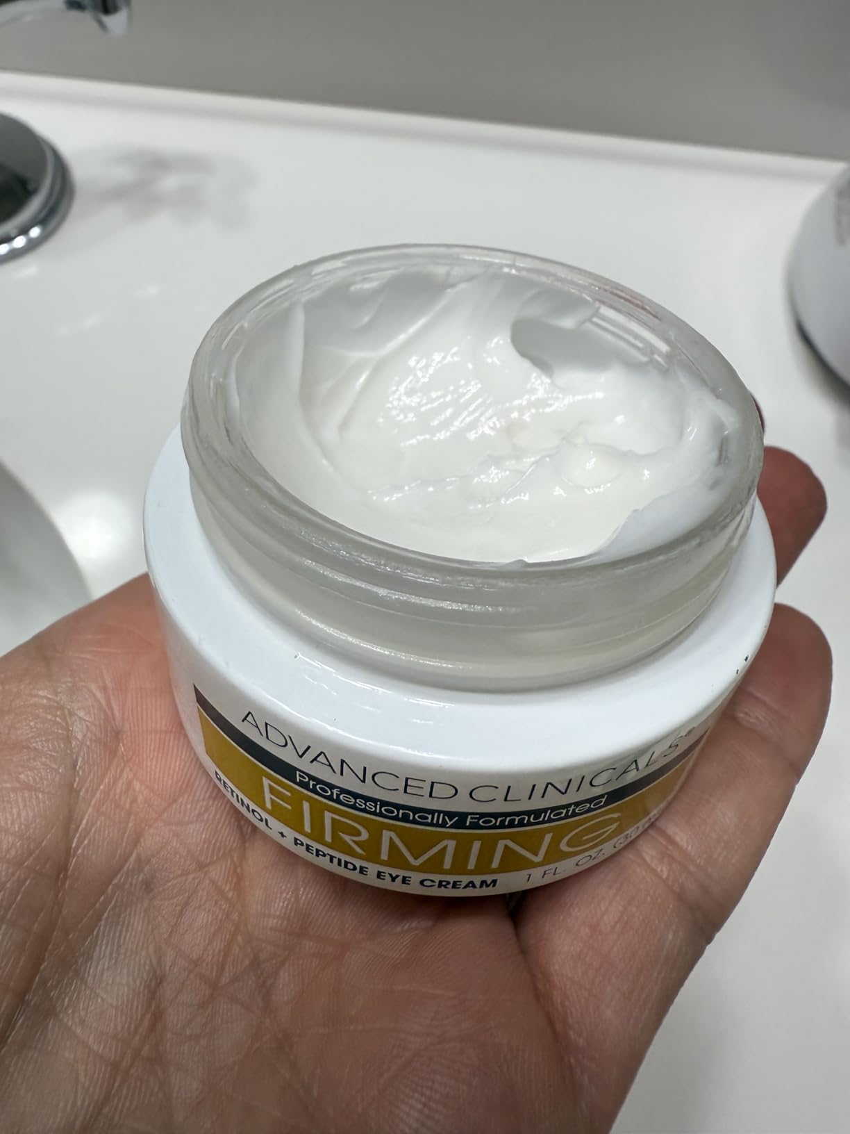 Advanced Clinicals Advanced Retinol Eye Balm + Peptides Face Moisturizer Cream | Visible Anti Aging Under Eyes Cream Improves Appearance Of Wrinkles, Fine Lines, Puffiness, & Dark Circles, 1 Fl Oz