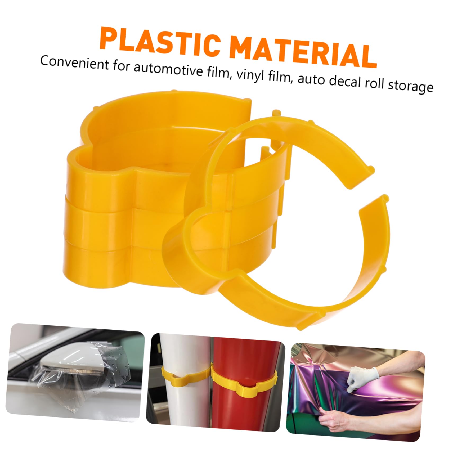 ABOOFAN Vinyl Wrap Sheet Clip 4pcs Car Decal Sticker Wrap Storage Clips Material Ring for Auto Film
