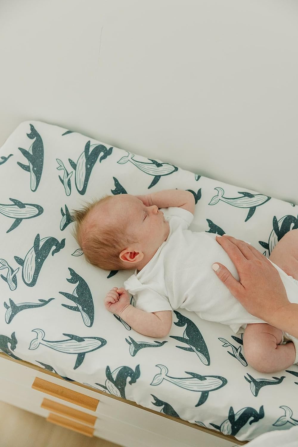 Copper Pearl Premium Knit Diaper Changing Pad Cover 'Cove'