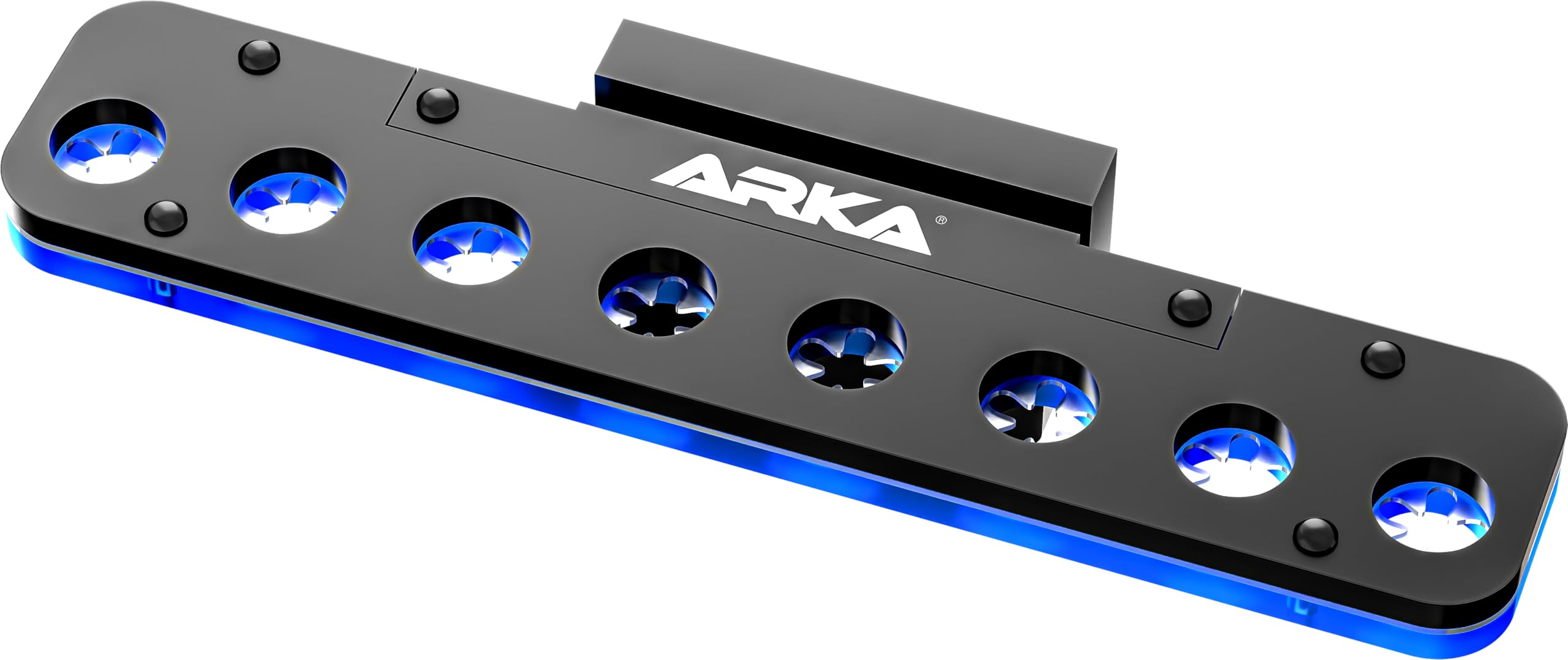 ARKA - myREEF®-FRAG Rack | 8 holes | Coral holder for every marine aquarium | For glass thickness up to 12 mm | Hole diameter approx. 15 mm | Silicone fuses