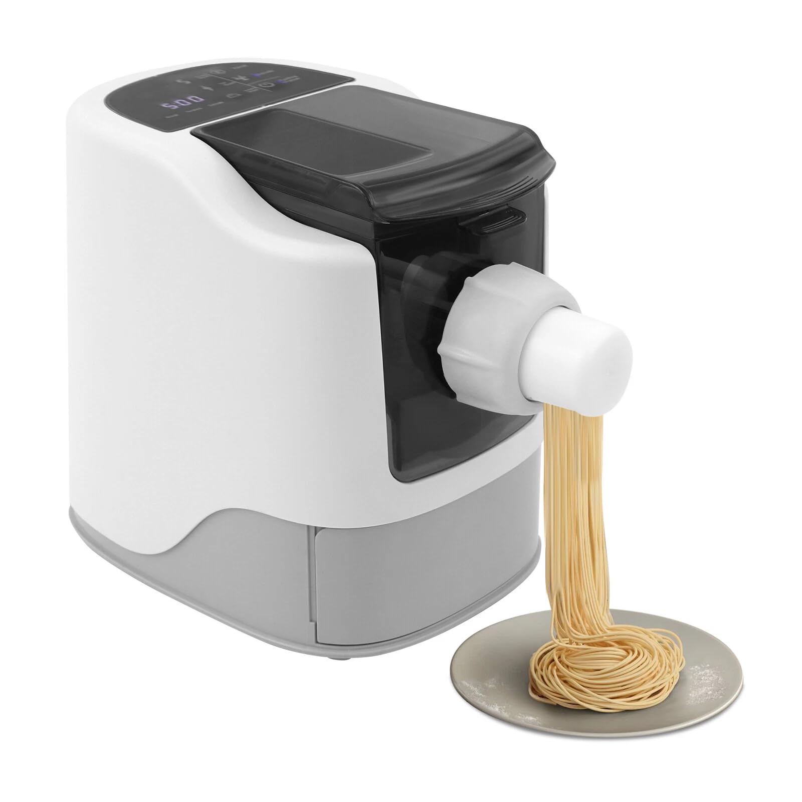 PastaChef - Máquina eléctrica para hacer pasta (220 V, con enchufe de la UE, para pasta fresca, espaguetis, lasaña en cocina, con certificado CE, fácil de limpiar