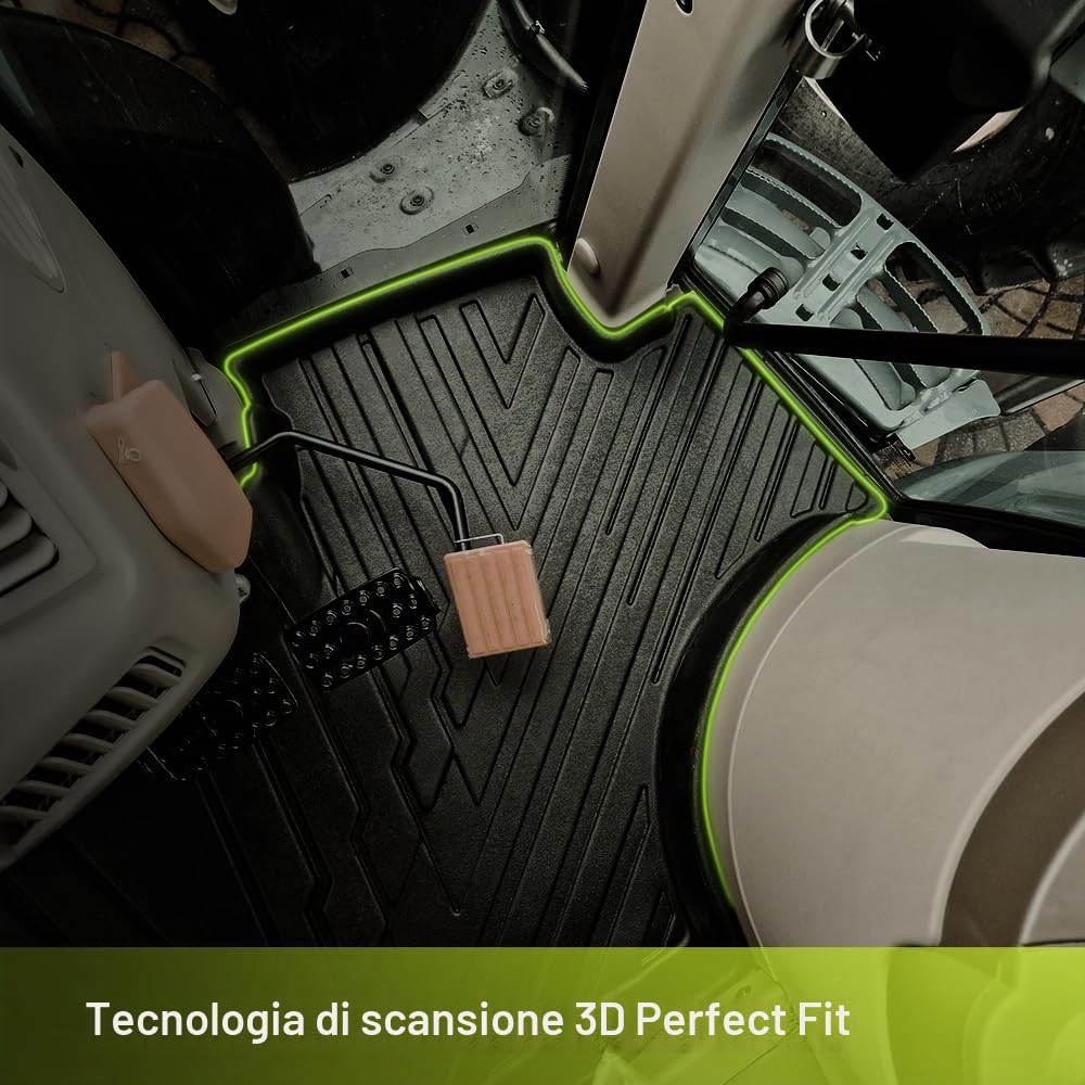 FROGUM MudMax Tappetto vasca per trattore 3D per John Deere Serie 6R dal 2022 | I bordi alti | Su misura