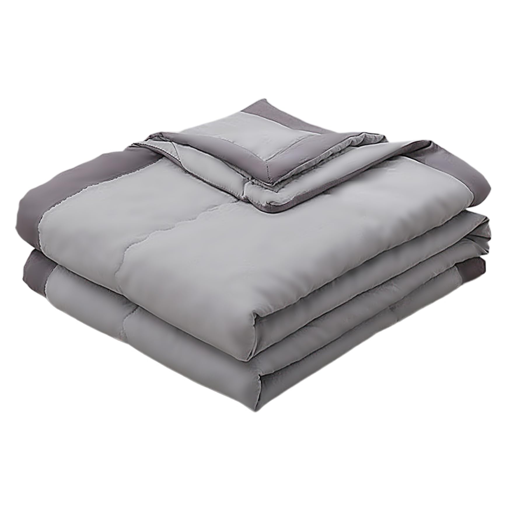 Bemonew Cooling Comforter Summer 55x79in Single Quilt Grey Refreshing and Breathable Cooling Blanket Lightweight Double Sided Cold Effect Summer Quilt for Hot Sleepers and Night Sweats