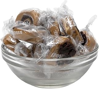 YANKEETRADERS Chocolate Caramel Swirl Candy, 2 Pound Bulk Bag