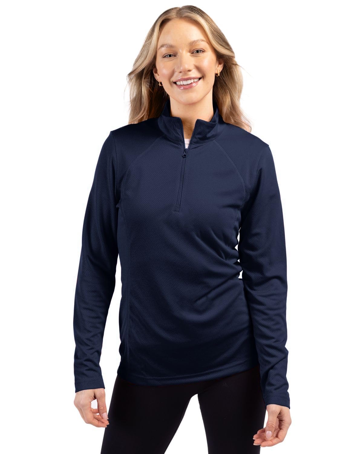 Clique Ice Pique Womens Half Zip Tech Pullover, Dark Navy, XXXL
