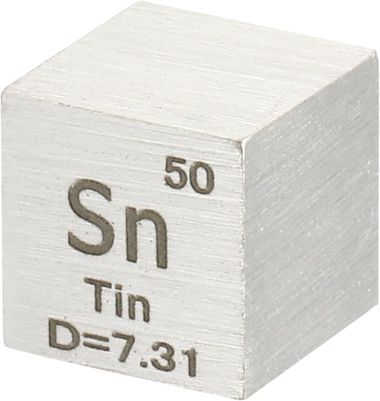 PATIKIL Pewter Cube, 10 mm Sn Density Cube High Density Element Cube Unique Metal Cube Periodic Table of Elements Collections Lab Experiment Teacher Scientific Classes