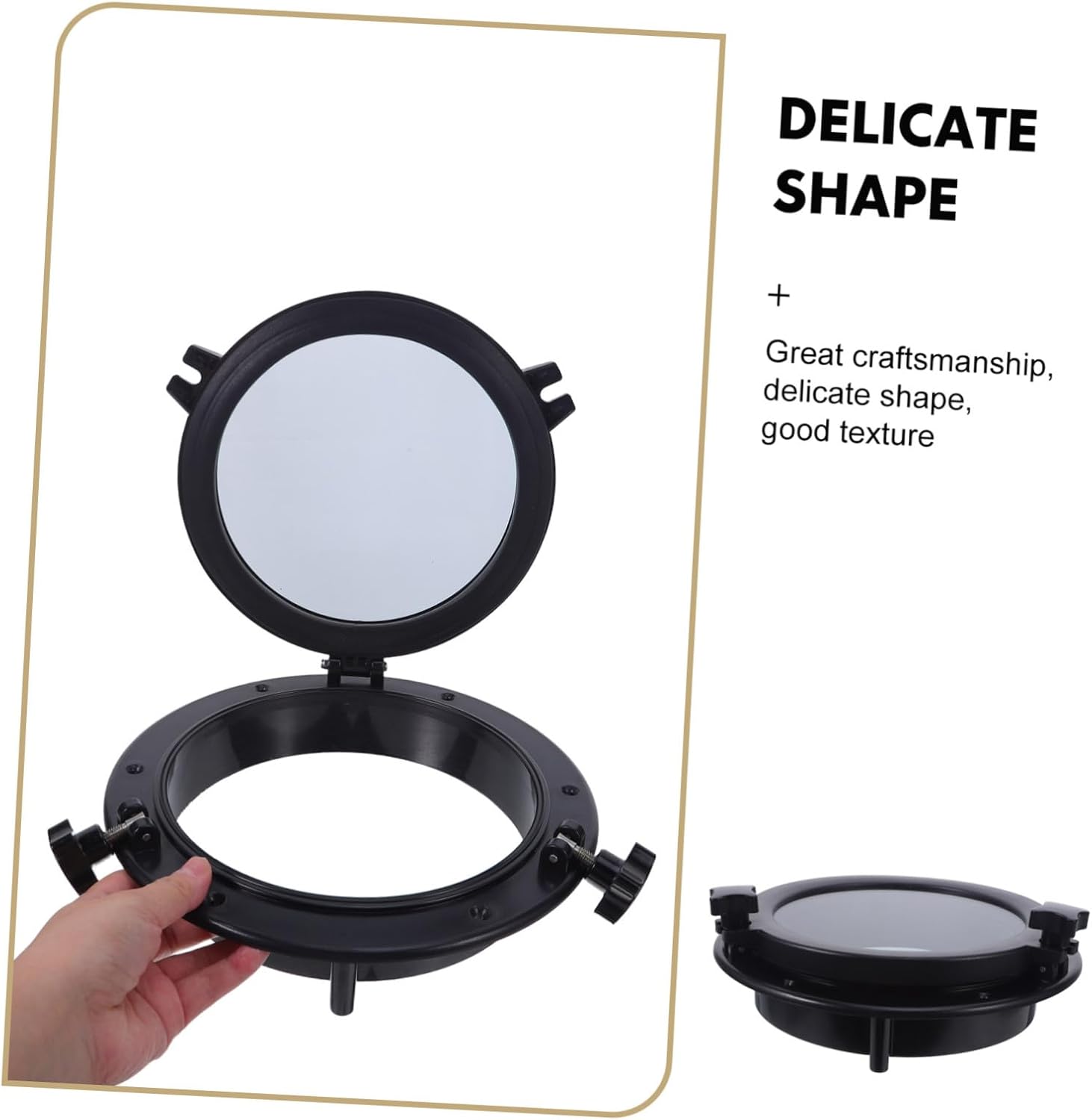 Kisangel 265mm Round Opening Boat Porthole Window with Tempered Glass