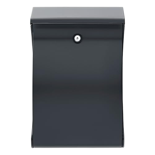 Boîte aux lettres murale PVC anthracite format A4 compacte Swing