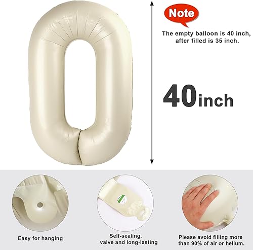 Vista 442 de Globo número 2 de 40 pulgadas, para decoración de cumpleaños y graduaciones, para niños y niñas (color verde claro)