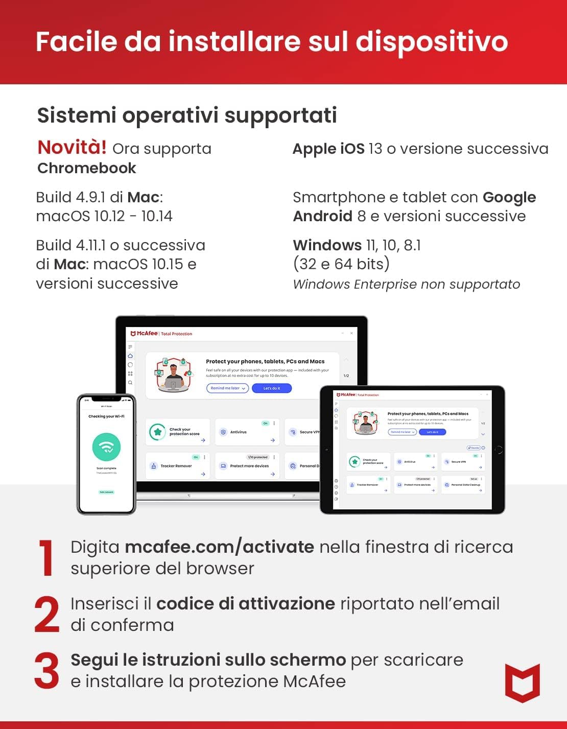 Adobe Creative Cloud All Apps & McAfee Total Protection 2025 |6 dispositivi| 12 mesi | 2025 | Codice d'attivazione via email