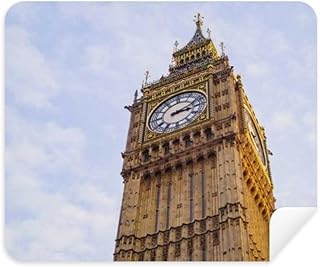 Big Ben Blue Sky White Clouds Cleaning Cloth Screen Cleaner 2pcs Suede Fabric