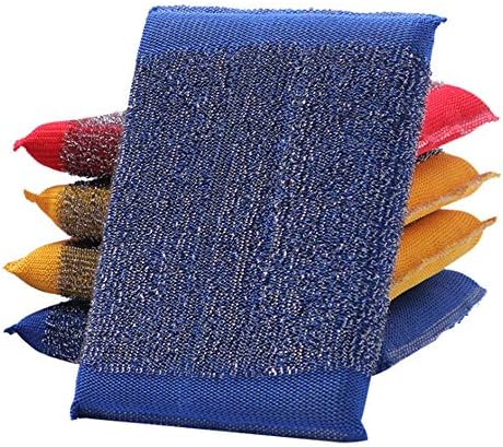 6 Pack Steel Scrub Sponge Dish Wash Sponge Multi-Use Heavy Duty Scrub for Dishwashing Long Lasting Kitchen Sponge for Hard Surface Tools