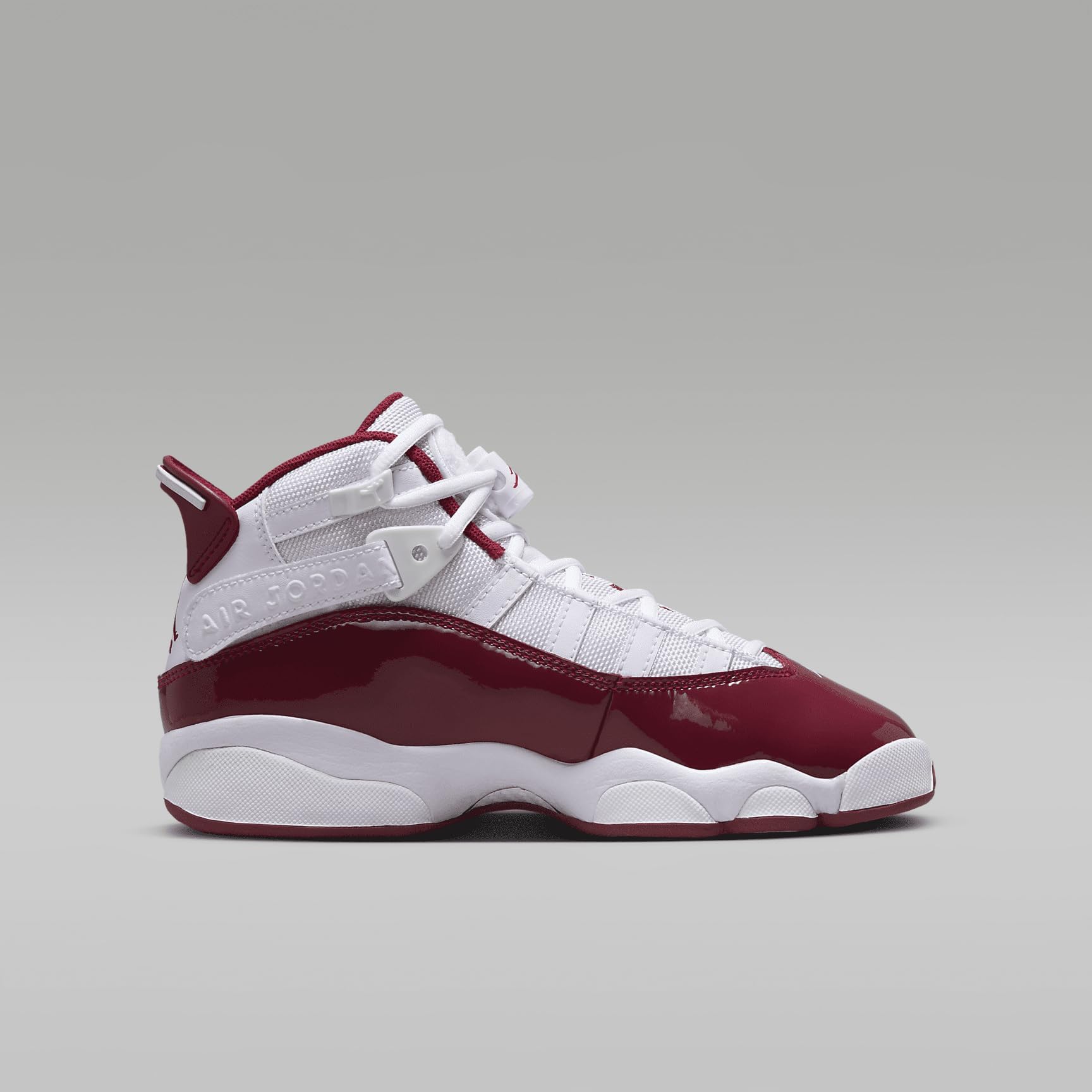 Jordan 6 Rings Big Kids' Shoes (323419-165, White/Team Red) Size 5.5