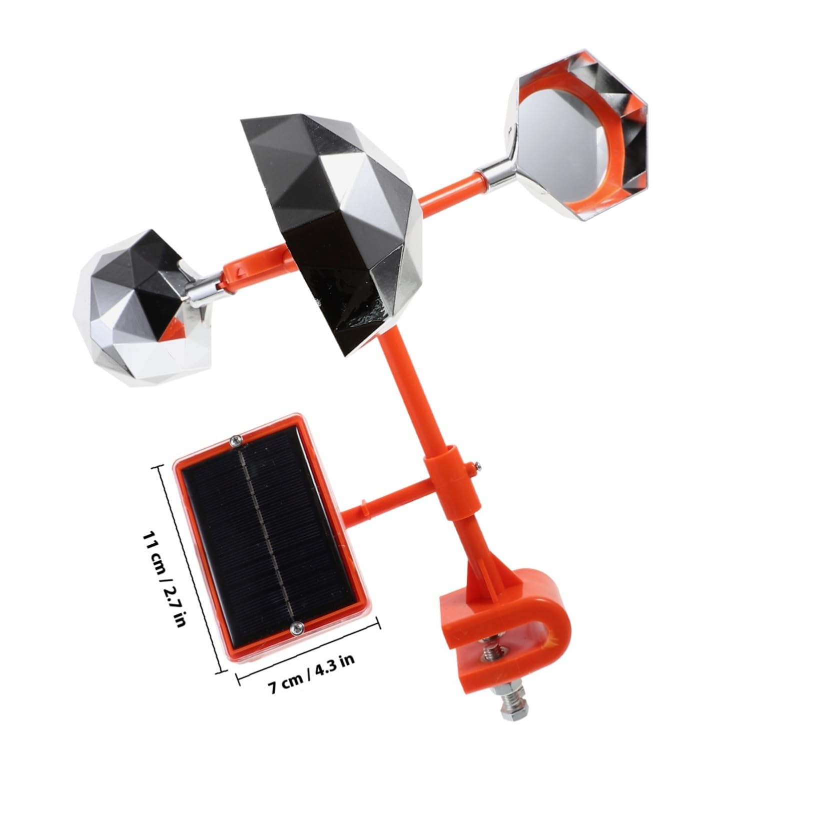 Dissuasore per Uccelli Outdoor in Plastica, a Energia Eolica | Atmosfera Autunno, per Frutteti e Magazzini, Leggero, Rotazione Regolare al Soffio