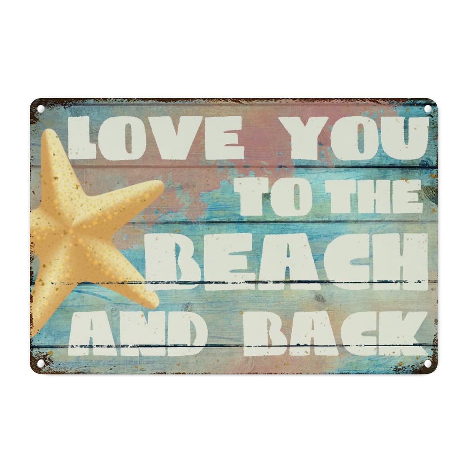 Plaque aluminium pieuvre marine rétro avec finition artistique haut de gamme