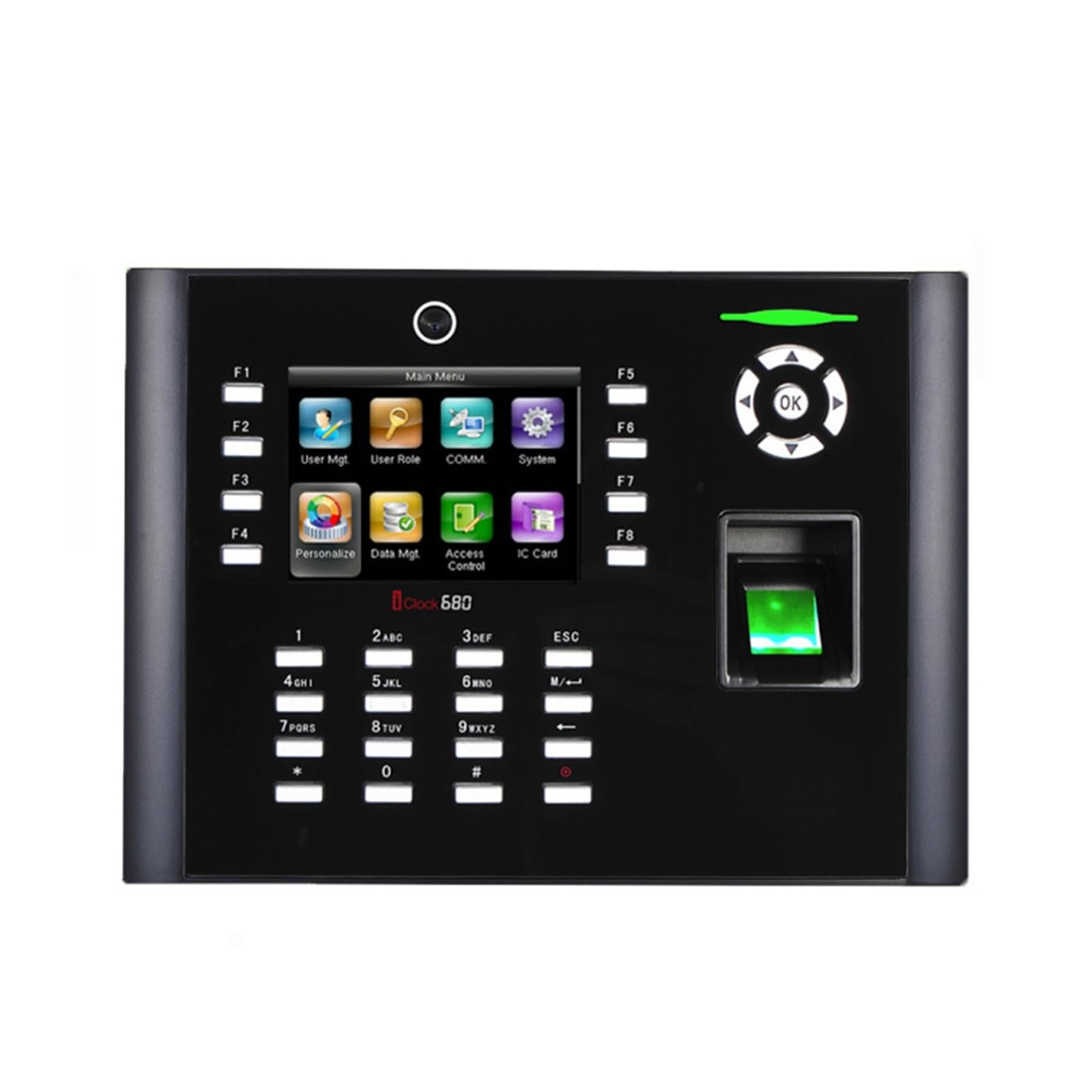 CVFRDD IClock680/660 Biometric Fingerprint Recognition Time Attendance And Access Control Machine Optional RFID Card Reader Time Clock(IClock680)