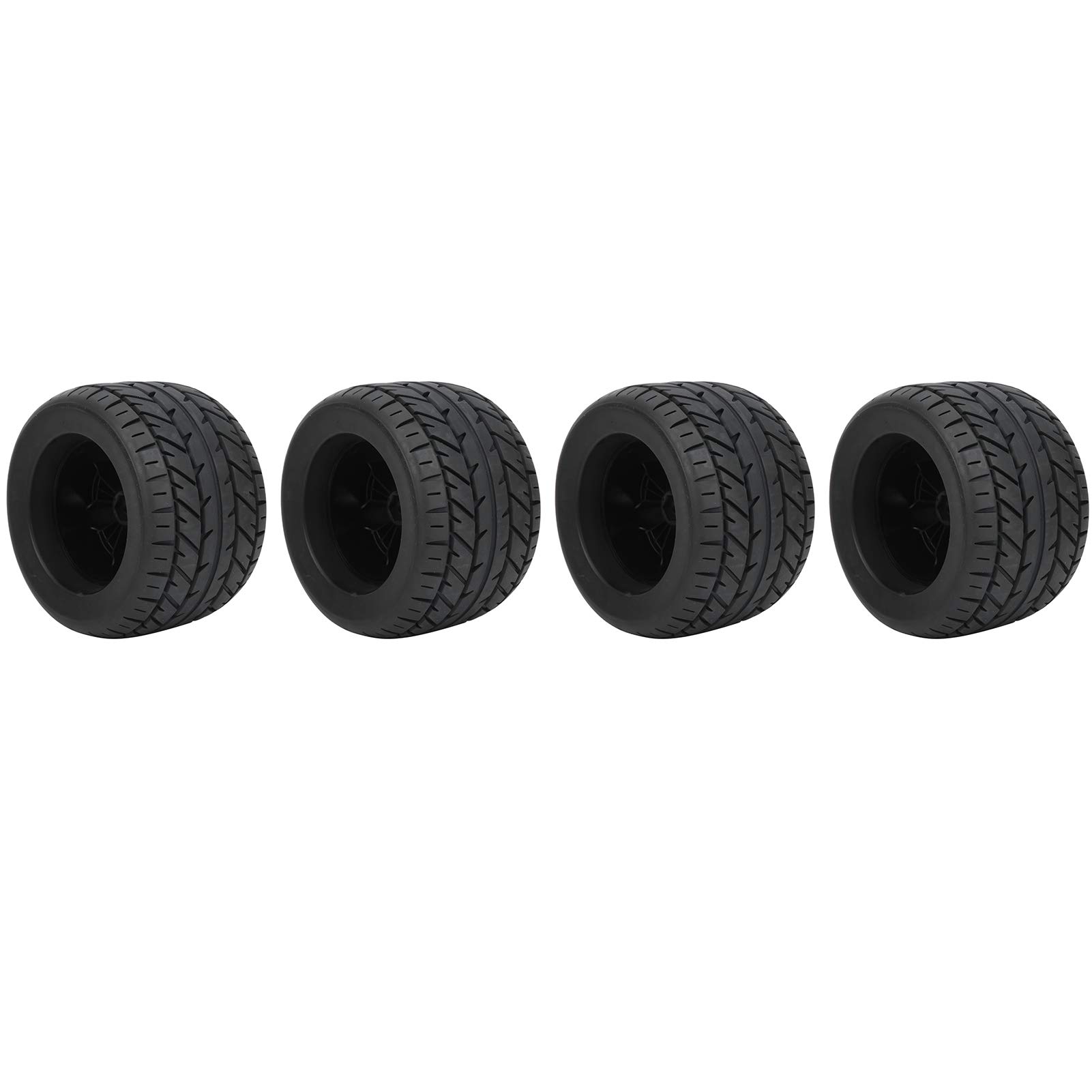 4 Pezzi 1/8 RC Pneumatici in Gomma per Auto Cerchioni Set per ZD Racing Rovan HPI Savage Off Road Truck Parti di Ricambio in Gomma Resistente ad Alte Prestazioni in Plastic