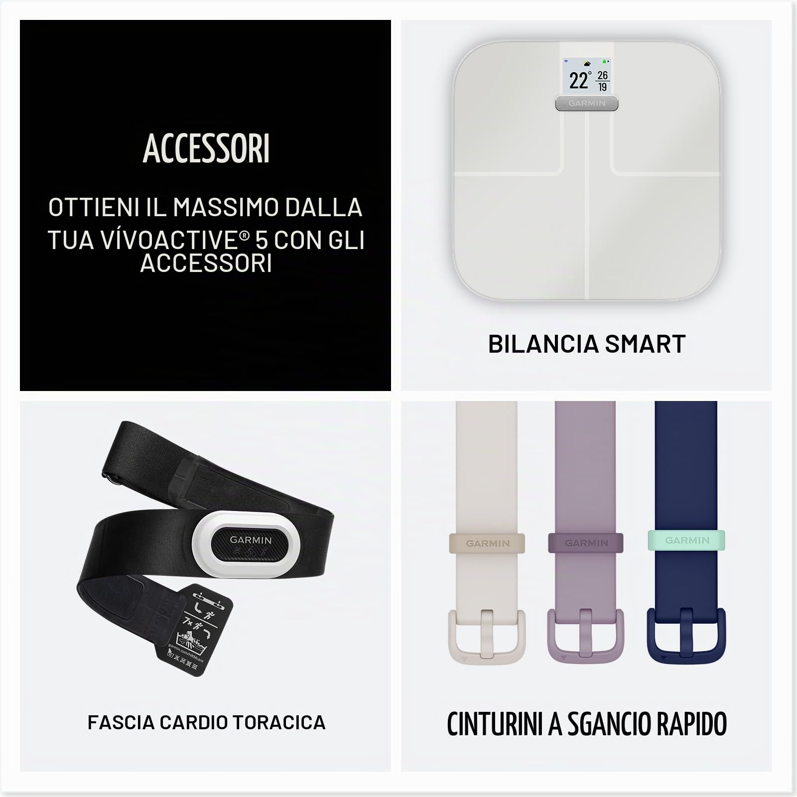 Garmin vívoactive 5, Smartwatch AMOLED 1,2", Cassa 42mm, Musica, Pay, +30 Sport, GPS, Cardio, Coach Sonno, Benefici Workout, Autonomia 11 giorni (Ivory & Cream Gold) (Ricondizionato)