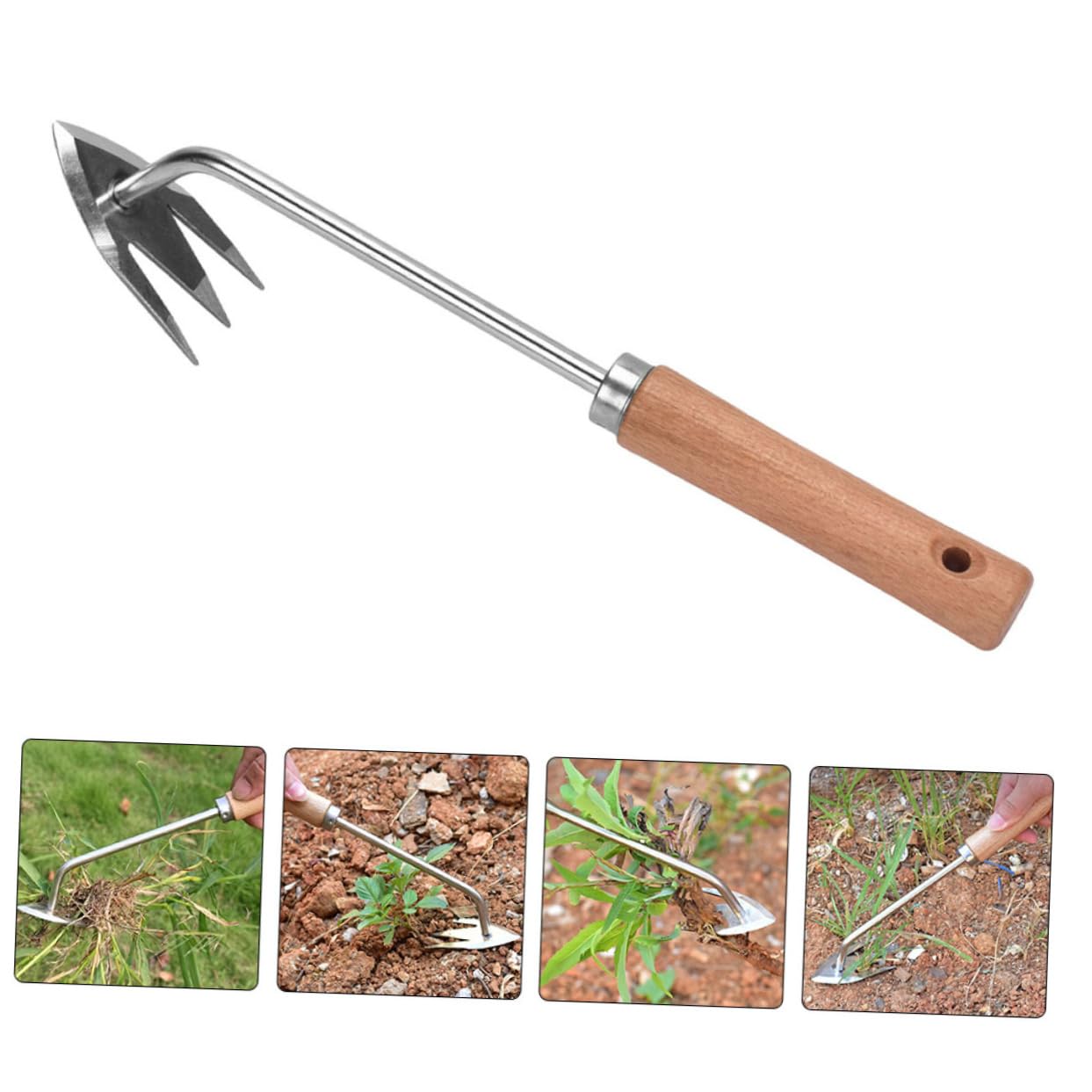UPKOCH 3 Stück Jäten -werkzeuge Handbuch Handhaben Entfernungswerkzeug Abzieher Entwurzeln Gartenwerkzeuge Rasenkanten Manueller Unkrautstecher Unkraut-kit Jäter Metall