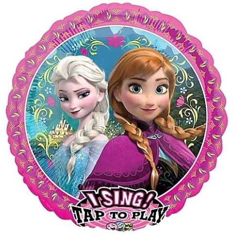 LoonBalloon Frozen Anna Elsa 28" Birthday Let IT Go Party Singing Sing a Tune Mylar Balloon Cover