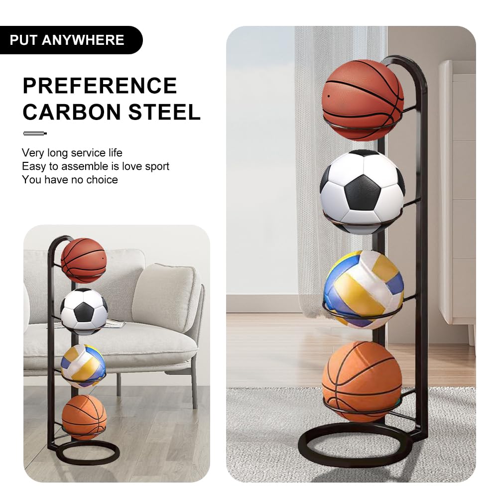 Estantería de Almacenamiento de Pelotas Baloncesto Vertical