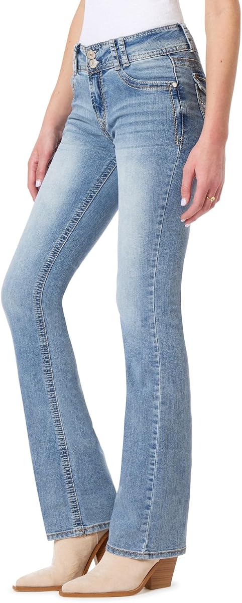 WallFlower Luscious Curvy Bootcut Jeans for Women, Sizes 0-24