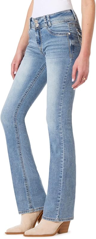 WallFlower Luscious Curvy Bootcut Jeans for Women, Sizes 0-24