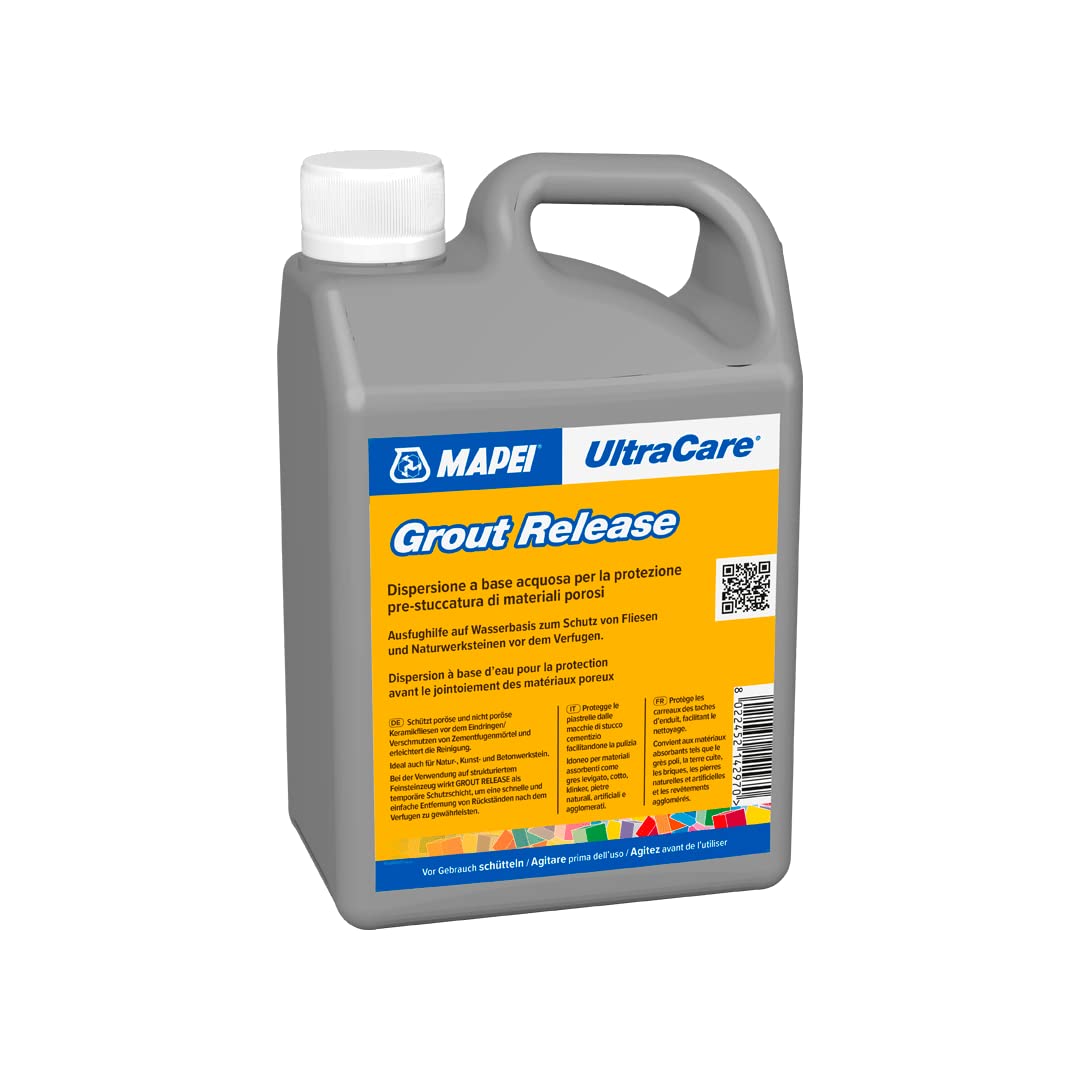 MAPEI Ultracare GROUT RELEASE water dispersion for pre-grouting protection of porous materials, 1 Lt can.