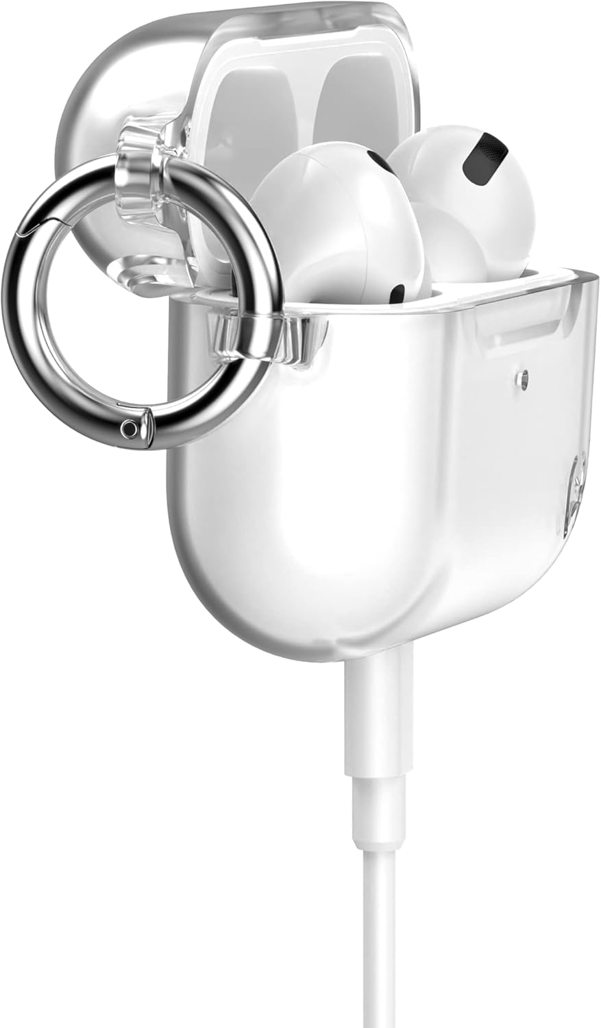 Speck Products Presidio Clear for Airpods Pro 2nd/1st Generation Case, Clear/Bright Silver : Electronics