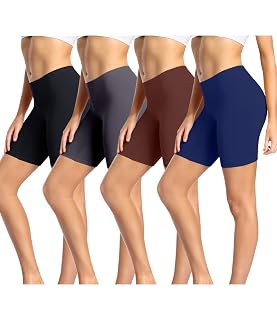 wirarpa Women's Cotton Boy Shorts Underwear Leggings Under Shorts Anti Chafing Multicolor 4 Pack - Amazon product rated Grade A