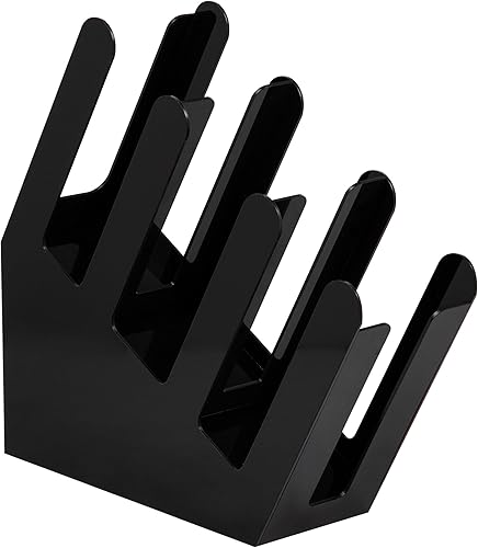 Miniatura 7 de Mind Reader - Soporte acrílico de 3 compartimentos para vasos desechables apilados, para bebidas calientes o frías