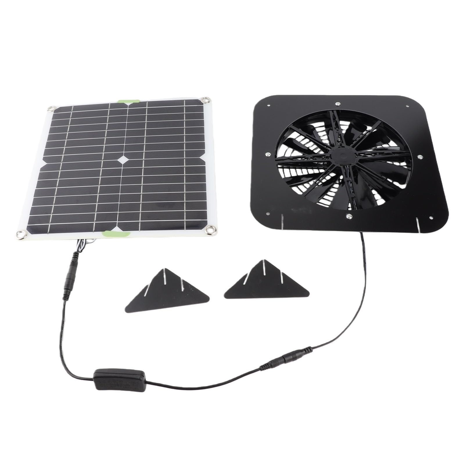 Ventilatore Solare Estrattore da 13,5 Pollici con Pannello 10W