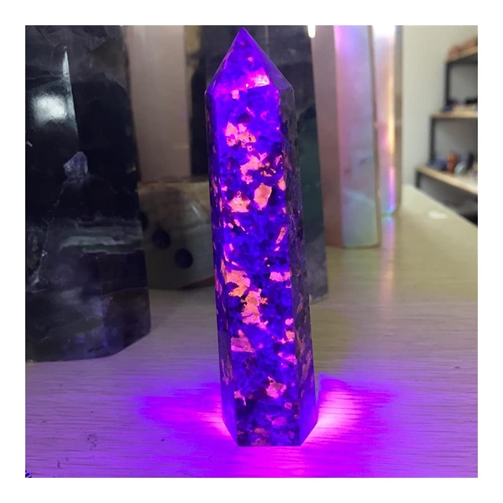 Heilkristall, natürlicher Flammenstein, einzelne Spitze Säule, Raumdekoration, Heimdekoration, Aquarium-Dekoration Voller Textur