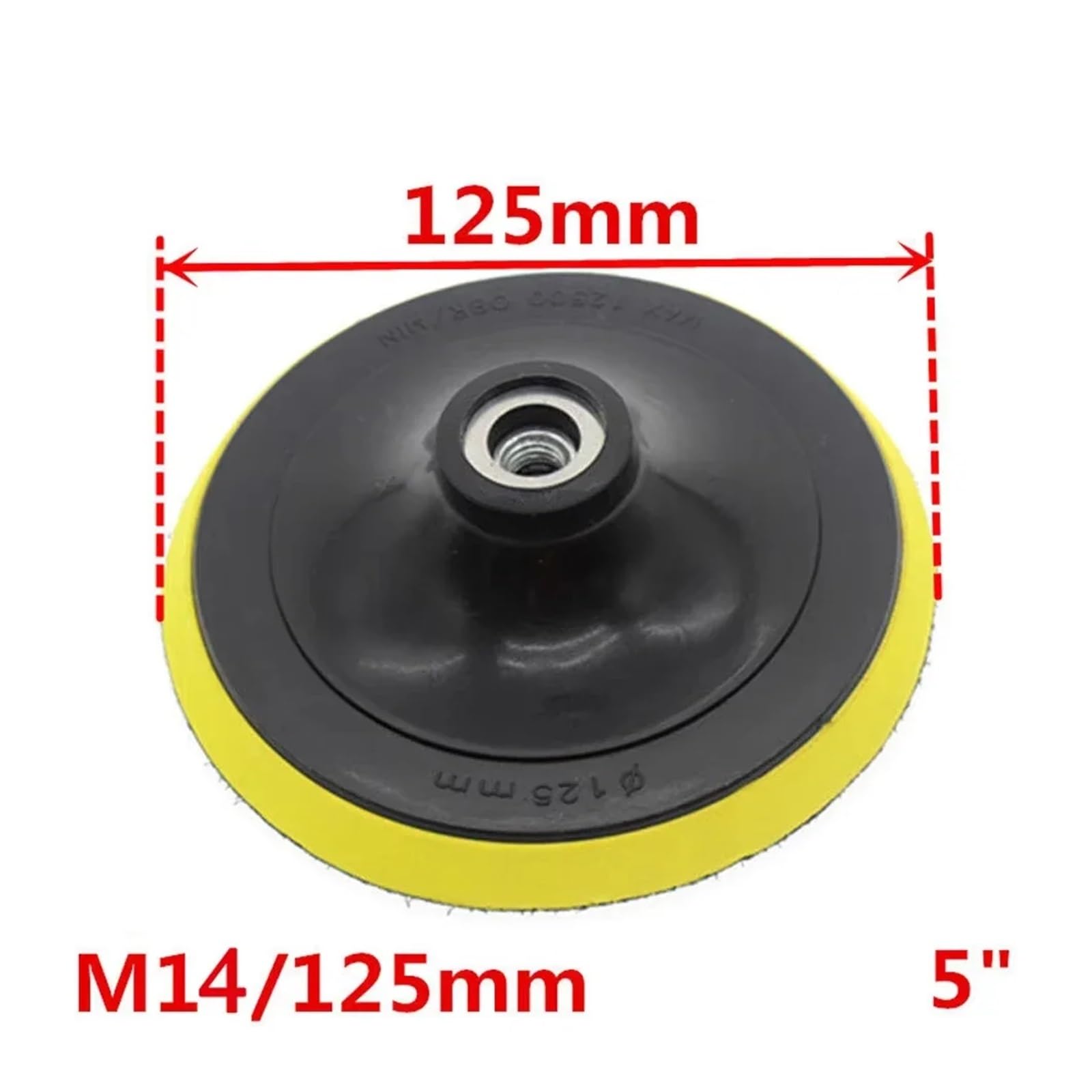 5 sztuk 3/4/5/6/7 cala podkładka szlifierska uchwyt tarczy szlifierskiej rzep M10 M14 do szlifierki kątowej tarcza szlifierska Lucky(5inch 125mm M14)