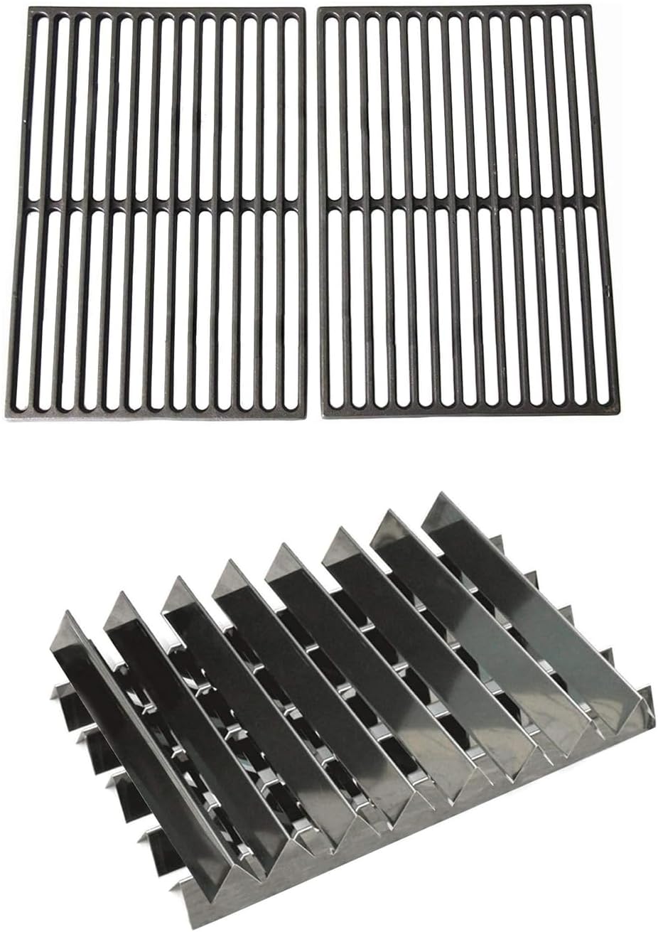 Hongso 17.25" Grill Grates 7526 and 7538 65901 Stainless Steel Flavorizer Bars for Weber Genesis I - IV & 1000-5000, Genesis Platinum I & II with Side Control Panel